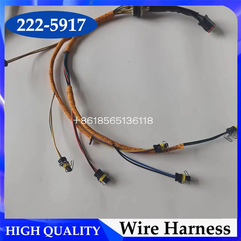 222-5917 2225917 Fuel Injector Wiring Harness C7 Excavator Wire Harness For 325D 329D Excavator