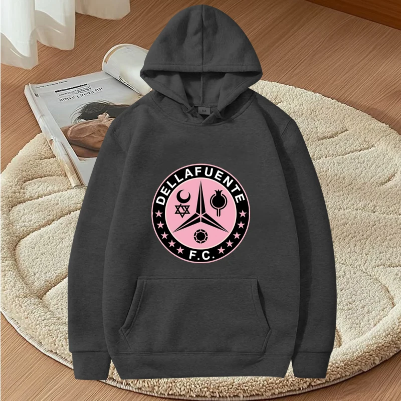 Dellafuente Fc Emblem Classic graphic hoodie 2025 new men women vintage cool Long sleeve loose y2k print oversized hoodie unisex