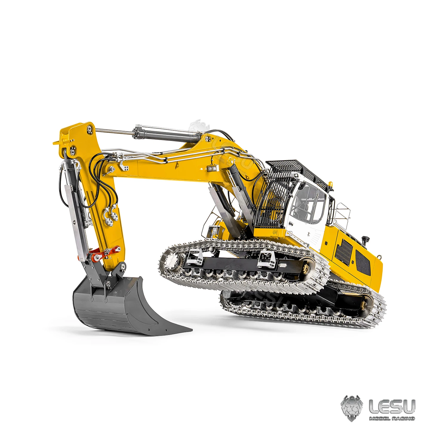 LESU 1/14 Hydraulic LR956 Two-Section Boom Excavator Model BA-B0039 Motor Drive Version Dual Pumps 6 Valves