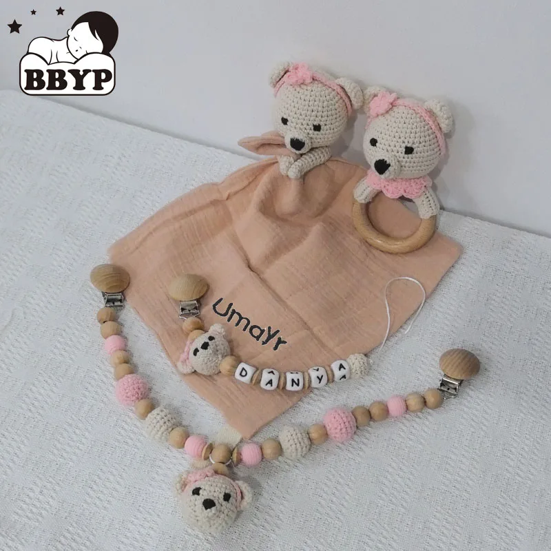 

Детское одеяло с вышитым именем, персонализированное детское одеяло с изображением животных, вязаная крючком детская игрушка, детское любовное одеяло, хлопковый подарок для ребенка