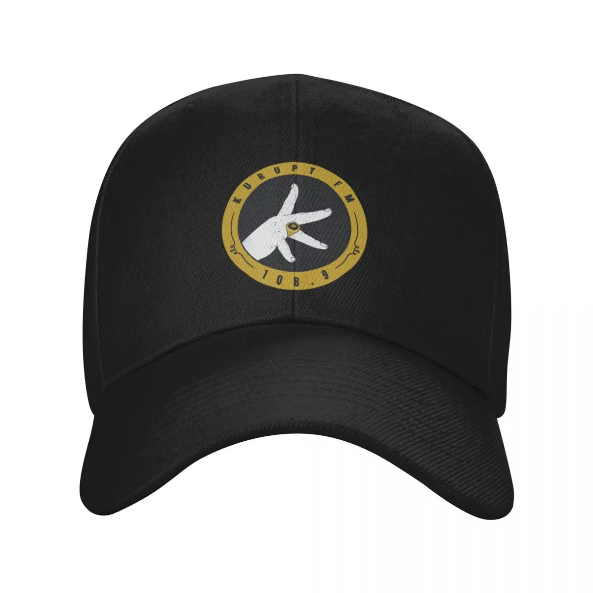 

Kurupt Fm logo as seen on People just do nothing Baseball Cap beach hat Trucker Hat Custom Cap men's big size hat Boy Women's