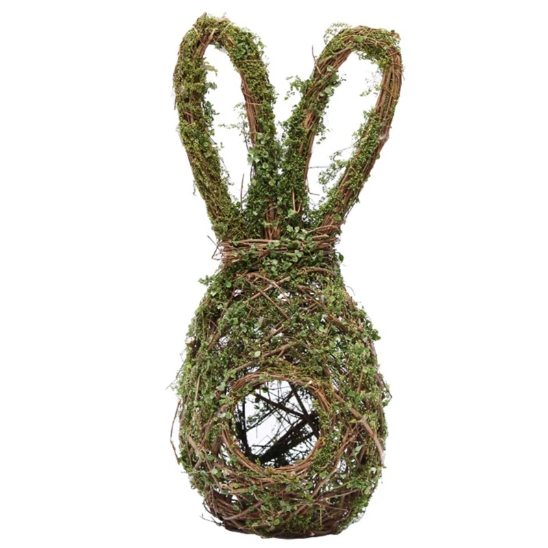 

Easter Bunny Wreath Bird Nest Wall Hanging Pendant Front Door Home Decor new arrival