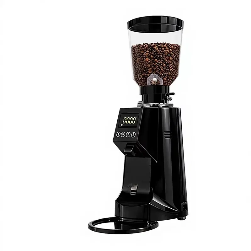 Commercial Electric Coffee Bean Grinder Aluminum Alloy Body For Espresso Hand Brew Home Office Cafe Use Professional Machine