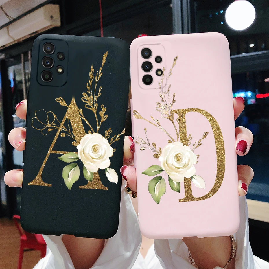 For Samsung Galaxy A23 Case 2022 Cute Letters Coque Soft Silicone Phone Case For Samsung A23 A 23 GalaxyA23 Cover Fundas Bumper