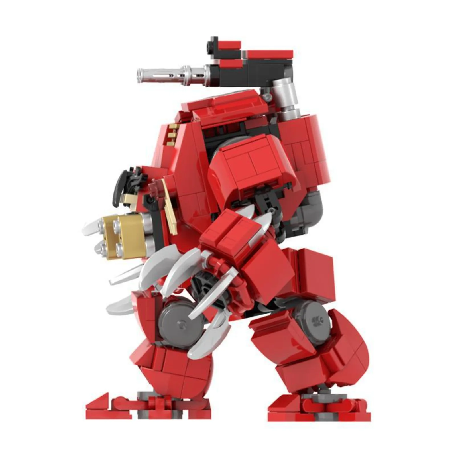 MOC – blocs de construction d'ange brutal, modèle de Robot de Style militaire, jouet d'assemblage à monter soi-même