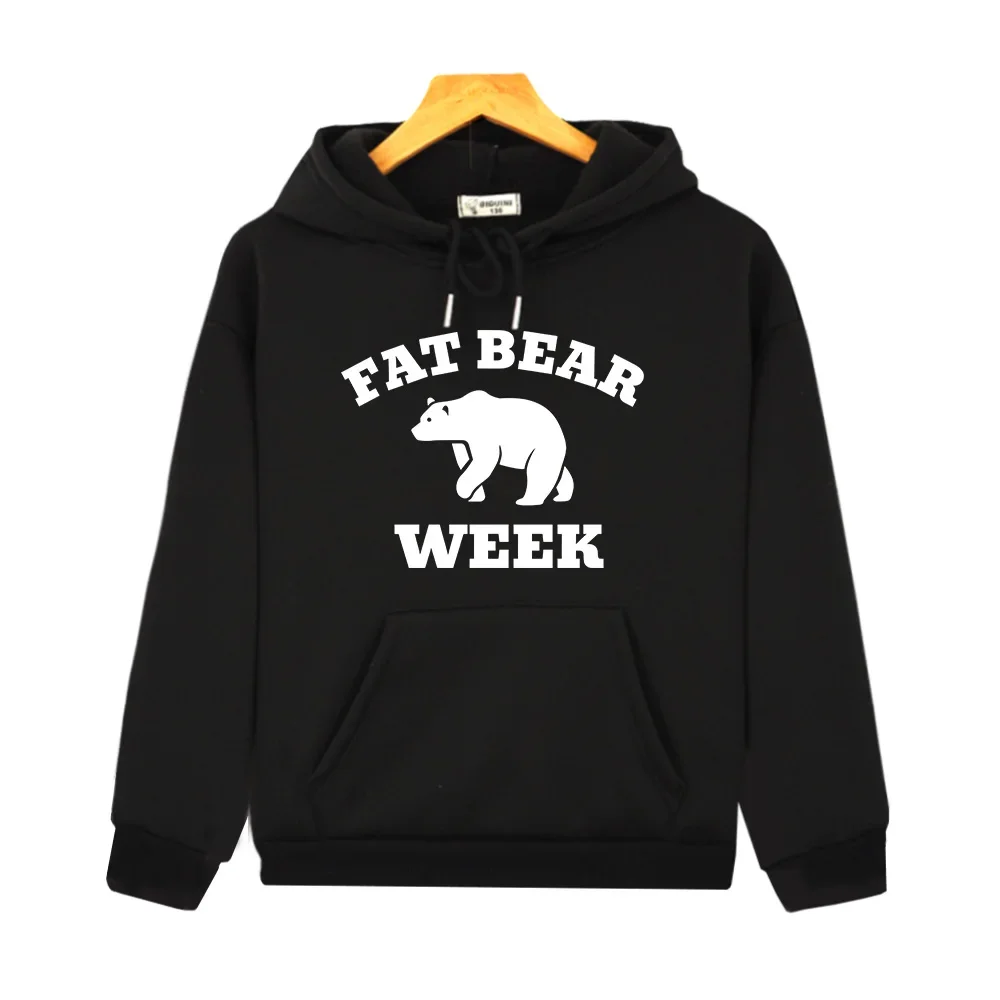 

Fat Bear Week Cute Print Hoodies Streetwear Boys and Girls Clothing Kawaii Children Graphic Printing Pullovers Long Sleeve Hoody