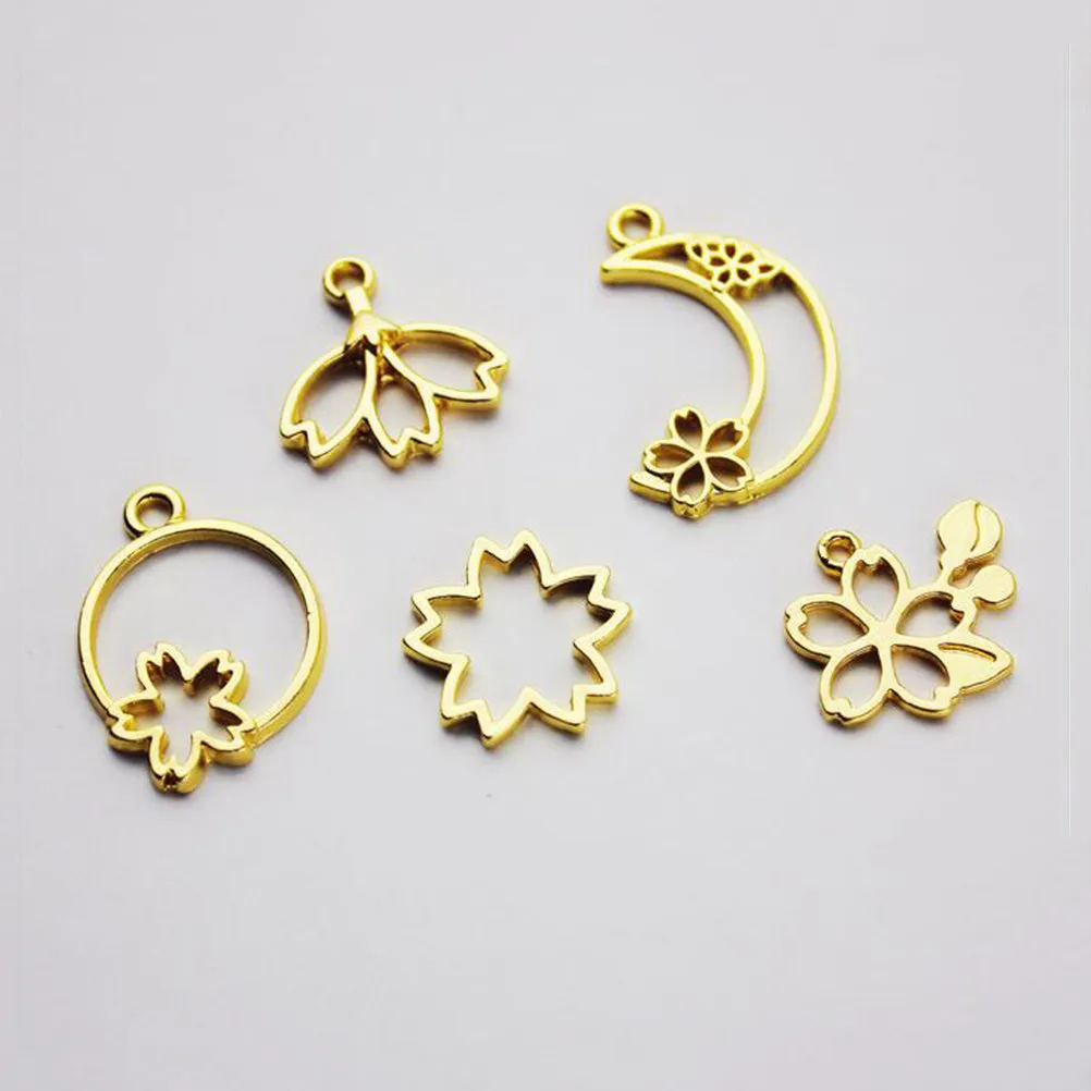 

40pcs Metal Pendant Charms 10 Styles Diy Jewelry Making Craft Necklace Bracelet Keychain Accessories Charm Pendant Set Jewelry