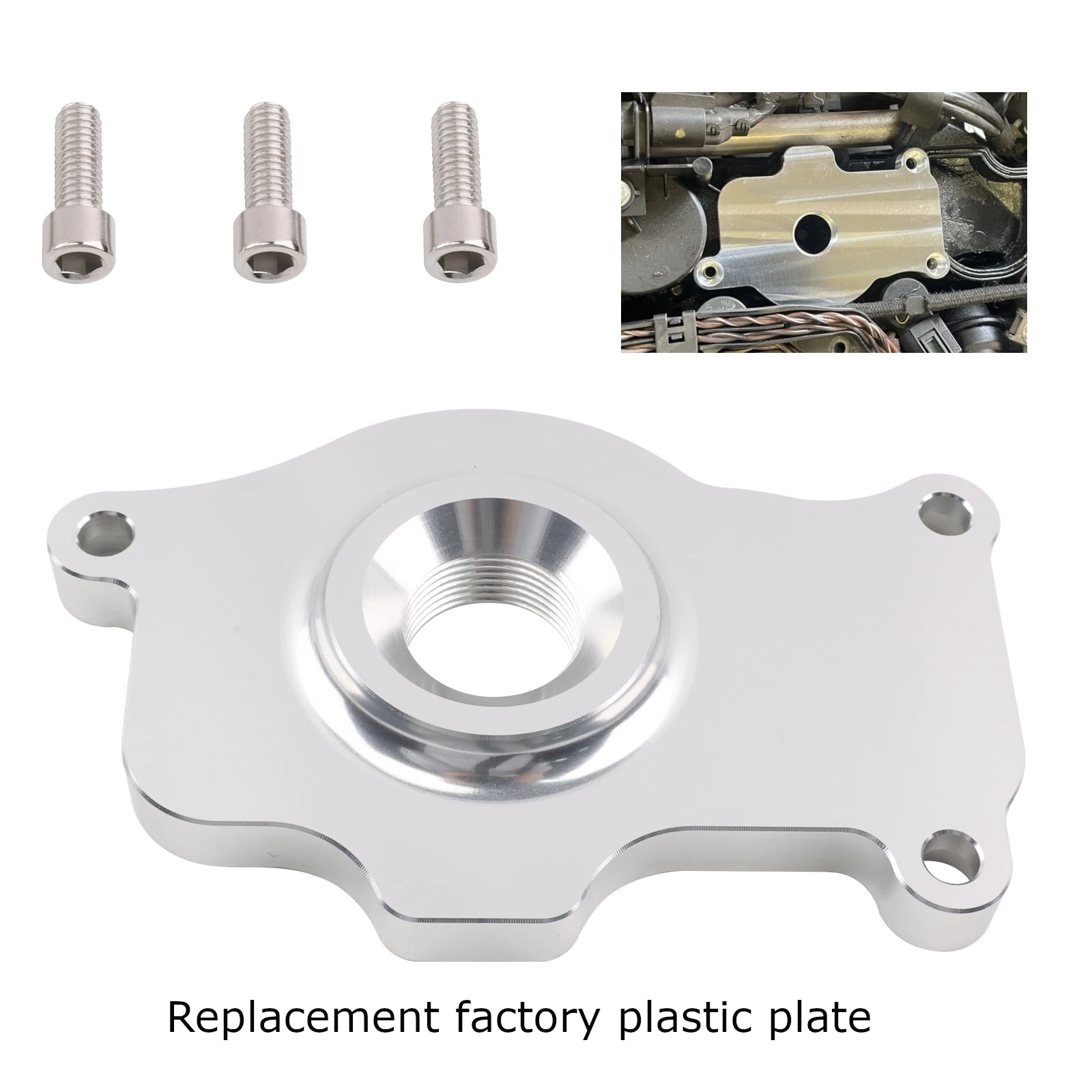 M57 M47 Breather Plate Upgrade Billet Aluminium For BMW Diesel Engine Replacement OE PCV