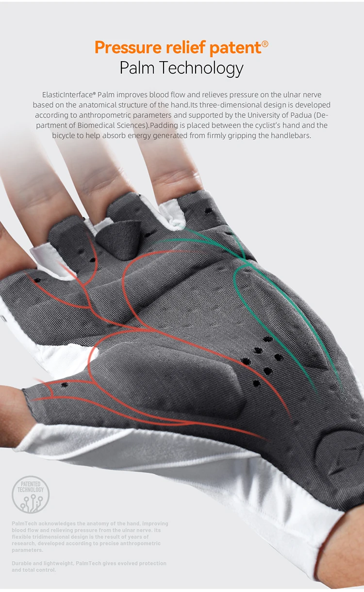 EVR Sommer-Fahrradhandschuhe Kurzfinger Vollflächen-Doppelpfeil-Fahrradhandschuhe MTB Atmungsaktive Rutschfeste Sport-Rennradhandschuhe – Detail 8