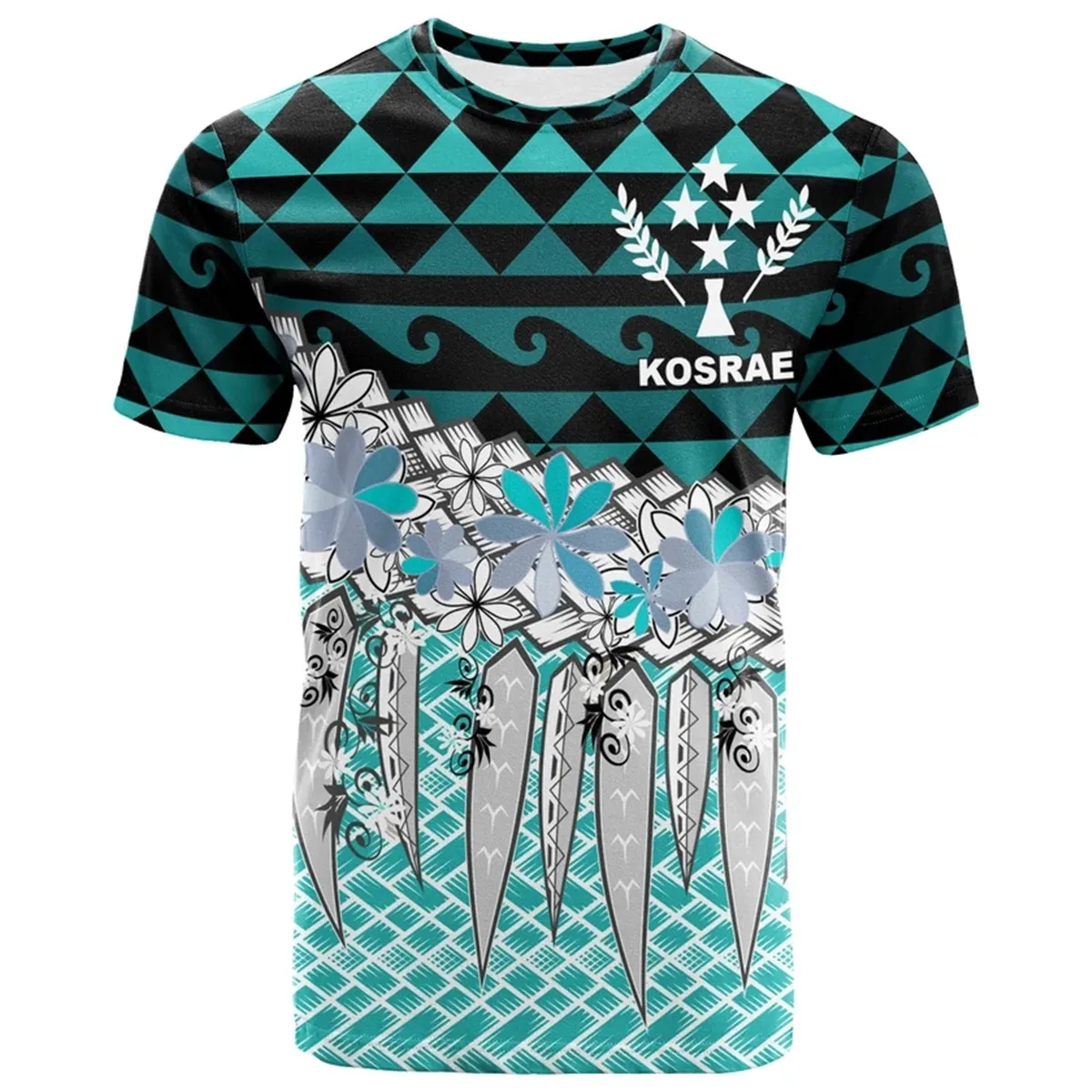 Kosrae Tribal Culture Polynesian Tattoo Hot 3D Printed T Shirt Men Women Harajuku Streetwear Short Sleeves