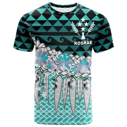 Kosrae-男性と女性のためのカルネイチャープリントTシャツ,ファッショナブルな3DプリントのTシャツ,原宿ストリートウェア,半袖