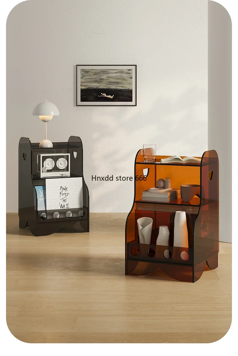 Bedside table, living room, sofa sideboard, second-hand storage side table, household retro corner table