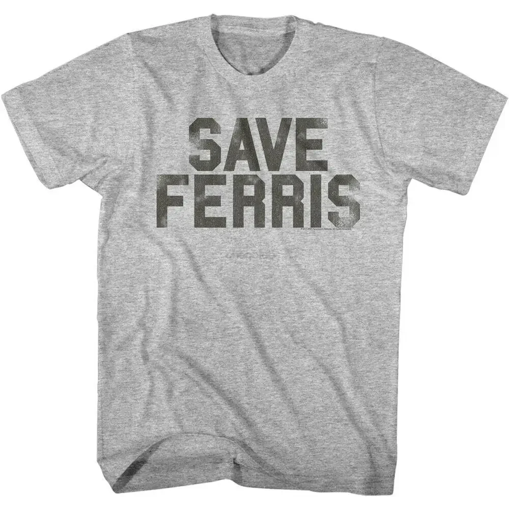 Ferris Buellers Day Off SAVE FERRIS Faded Mens T Shirt Funny Comedy Broderick