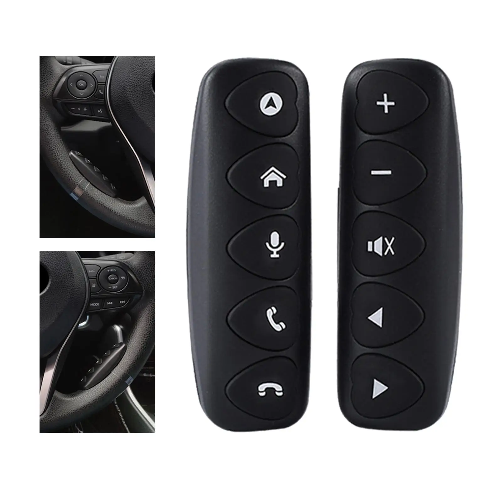 

Steering Wheel Button Control 10 Function Buttons Universal for Radio Car Radio