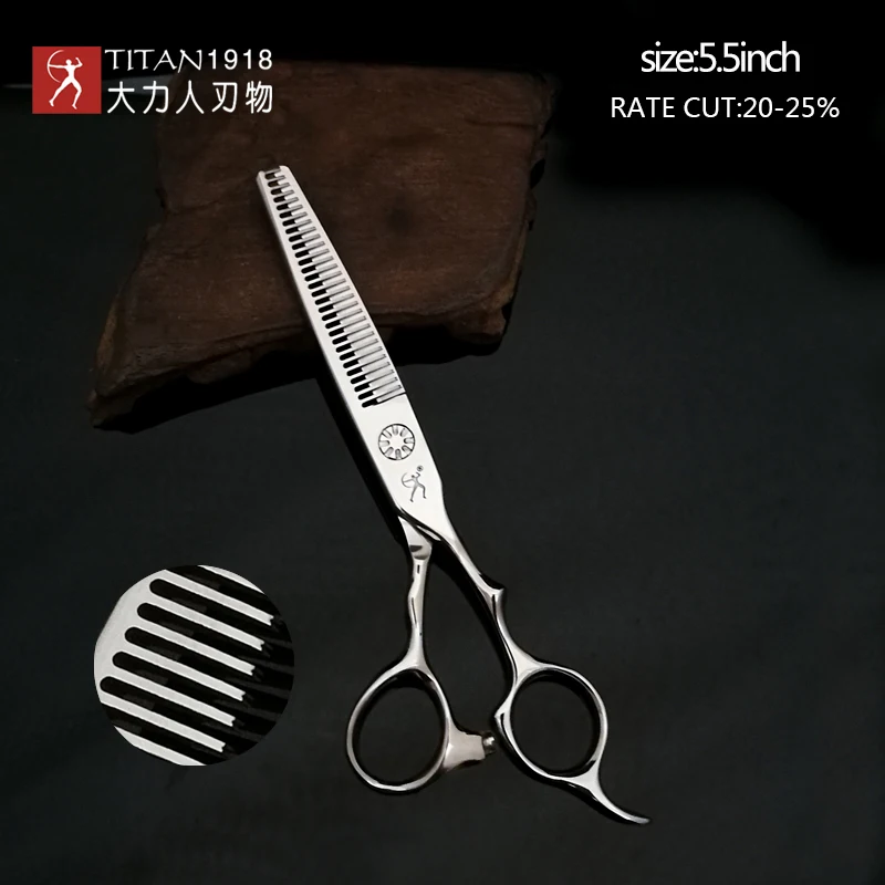 Titan Haarschere, Effilierschere, Friseurschere, Haarschneidewerkzeug, Friseurschere 4,5 Zoll, 5,0 Zoll, 5,5 Zoll – Detail 11
