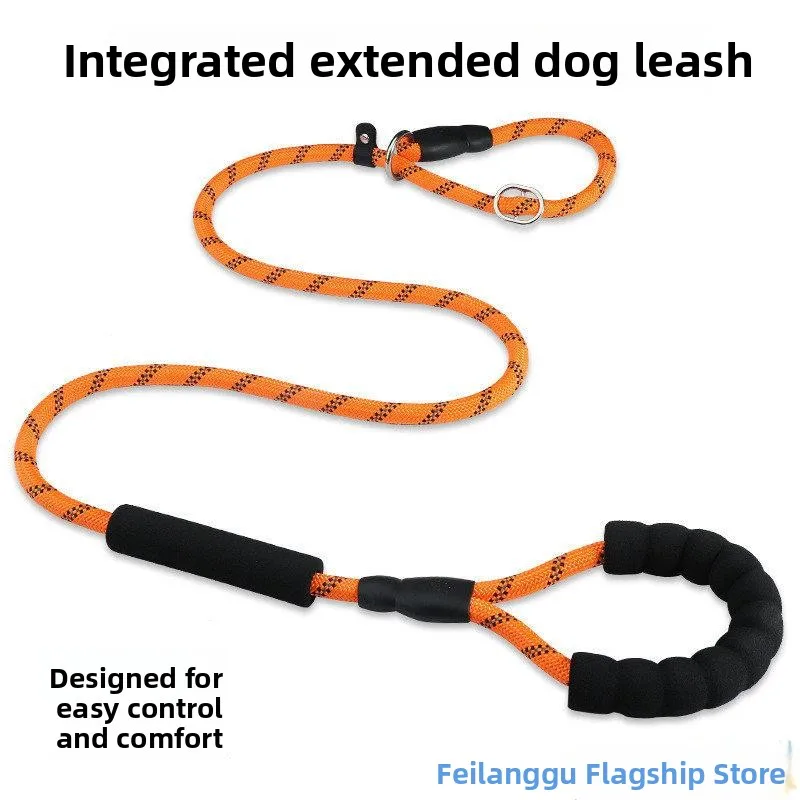 

Интегрированный поводок-канат для дрессировки собак, взрывобезопасный, для средних и крупных пород, золотистых ретриверов, с ошейником и цепью.