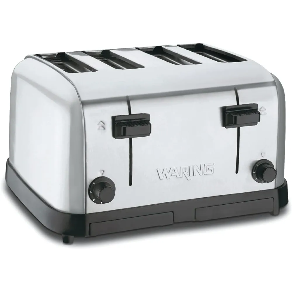 Waring 4-Compartment Pop-Up Toaster, Silver, WCT708