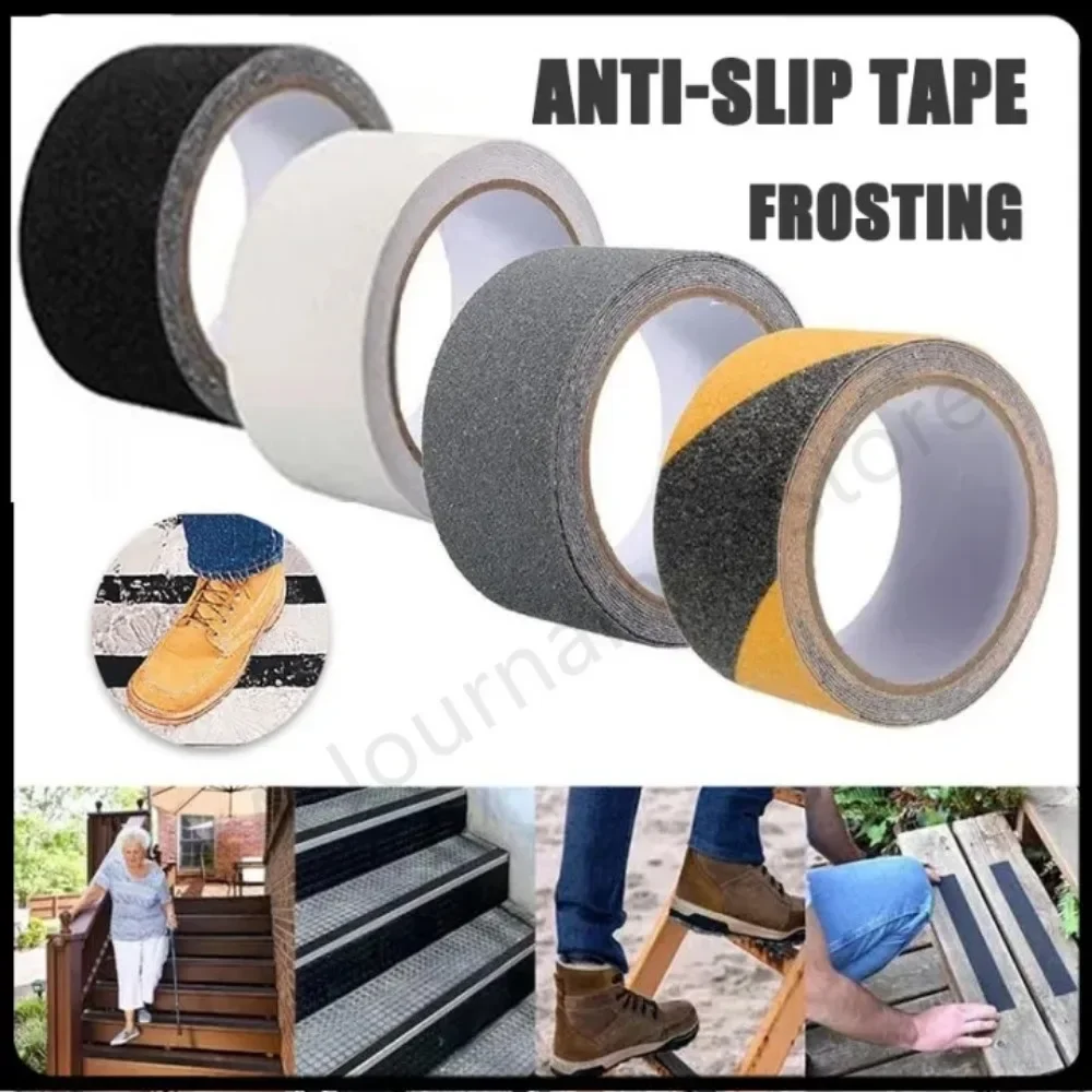 Attrito autoadesivo colorato antiscivolo nastro smerigliato smerigliato di sicurezza impermeabile avvertimento per bagno per adesivo per scale da pavimento del bagno
