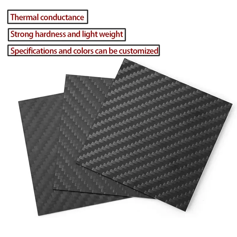 

Carbon Fiber Board Matte Flat Surface Panel Sheet High Hardness Composite Plate 0.2 0.4 0.5 0.6 0.8 to 10mm