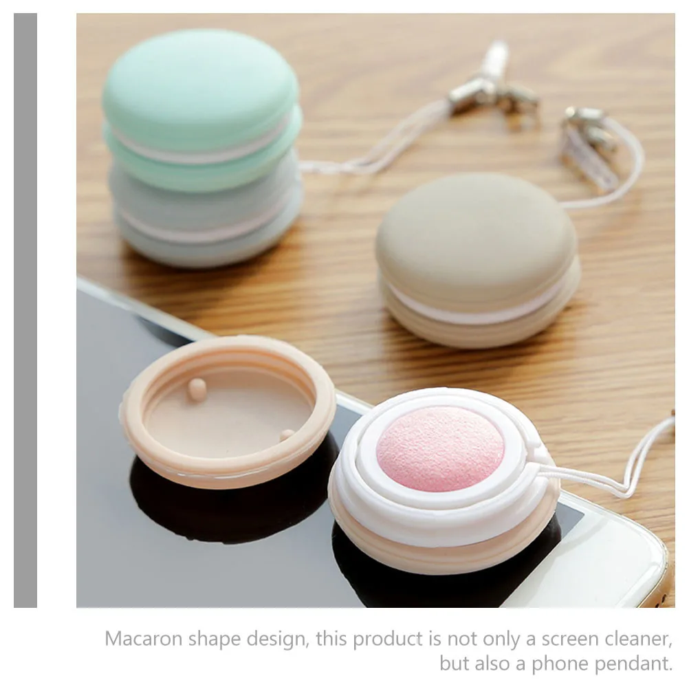 

2pcs Screen Macaron Shape Double Sided Microfiber Cloth Glasses Cleaning Cloth For Eyeglasses Phone Laptop Camera Lens Wipes