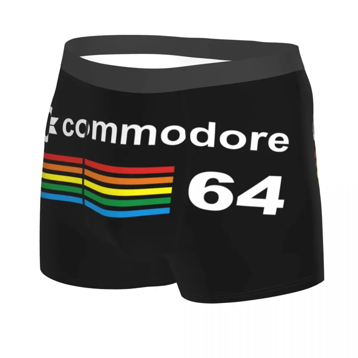 Commodore 64 Computer Underwear Men Print Custom C64 Amiga Computer Geek Nerd Boxer Briefs Shorts Panties Breathable Underpants