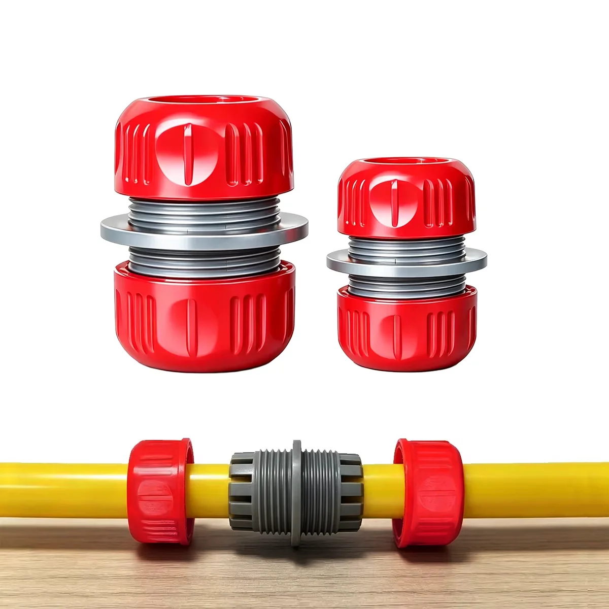1/2-Inch Hose Extension Connector Landscaping Irrigation Fittings ABS Material for Garden Maintenance Irrigation Gardening Tools