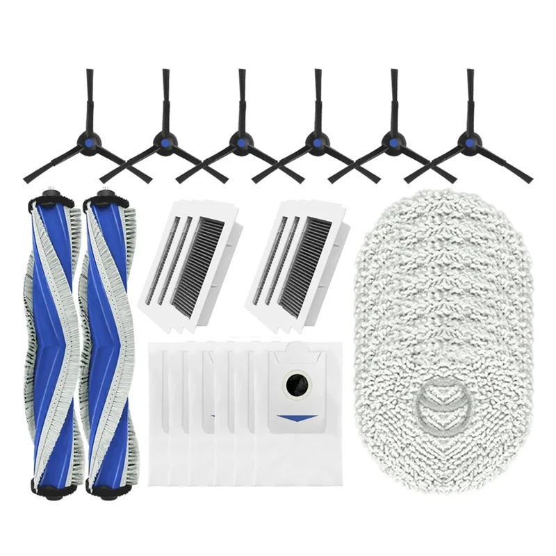 

BFYL For Ecovacs X5 Pro / X5 Omni Replacement Main Side Brush HEPA Filter Mop Pads Dust Bags Spare Parts Accessories