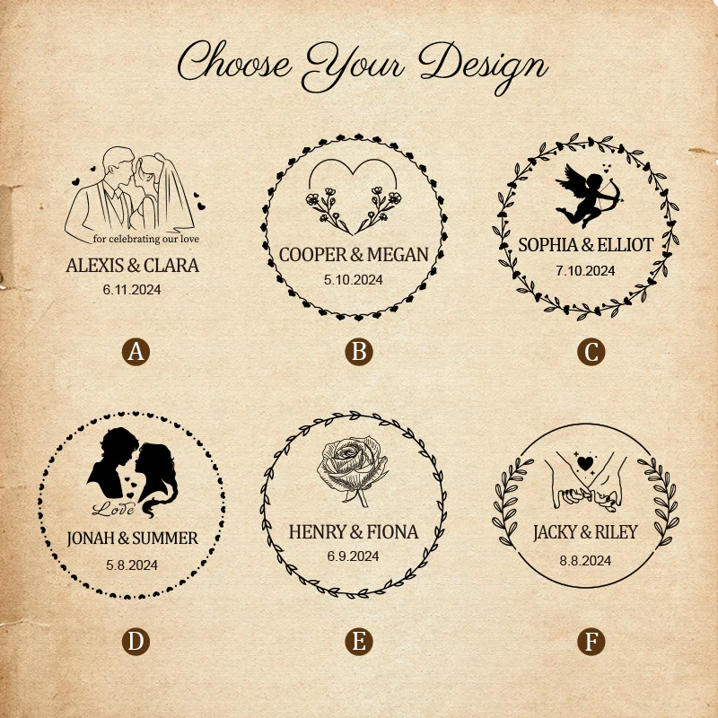 ختم زفاف قابل للتخصيص - أدوات صنع دعوة مخصصة للقرطاسية والحرف اليدوية وديكور الحفلات، هدية يدوية رائجة #6