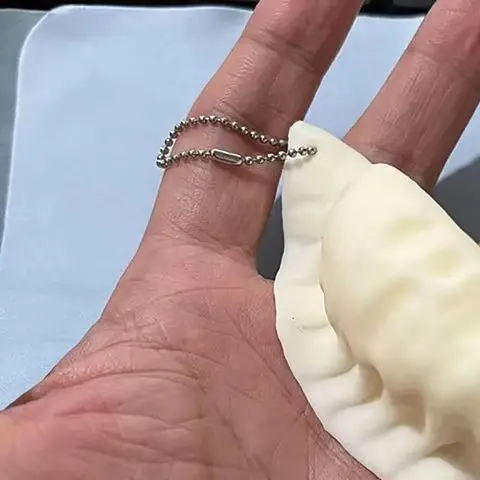 LLavero de bolas de masa de imitación, colgante de bolso, Mini juguete blando bonito, bolas de masa hervida, decoración de comida de imitación, dijes, regalo para aliviar el estrés