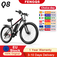 FENGQS Q8 Electric Bicycle,Mountain Electric Bike,Peak 1000W Motor,50km/h Max Speed,48V 17.5Ah Battery,26x 4 Inch Fat Tire Ebike