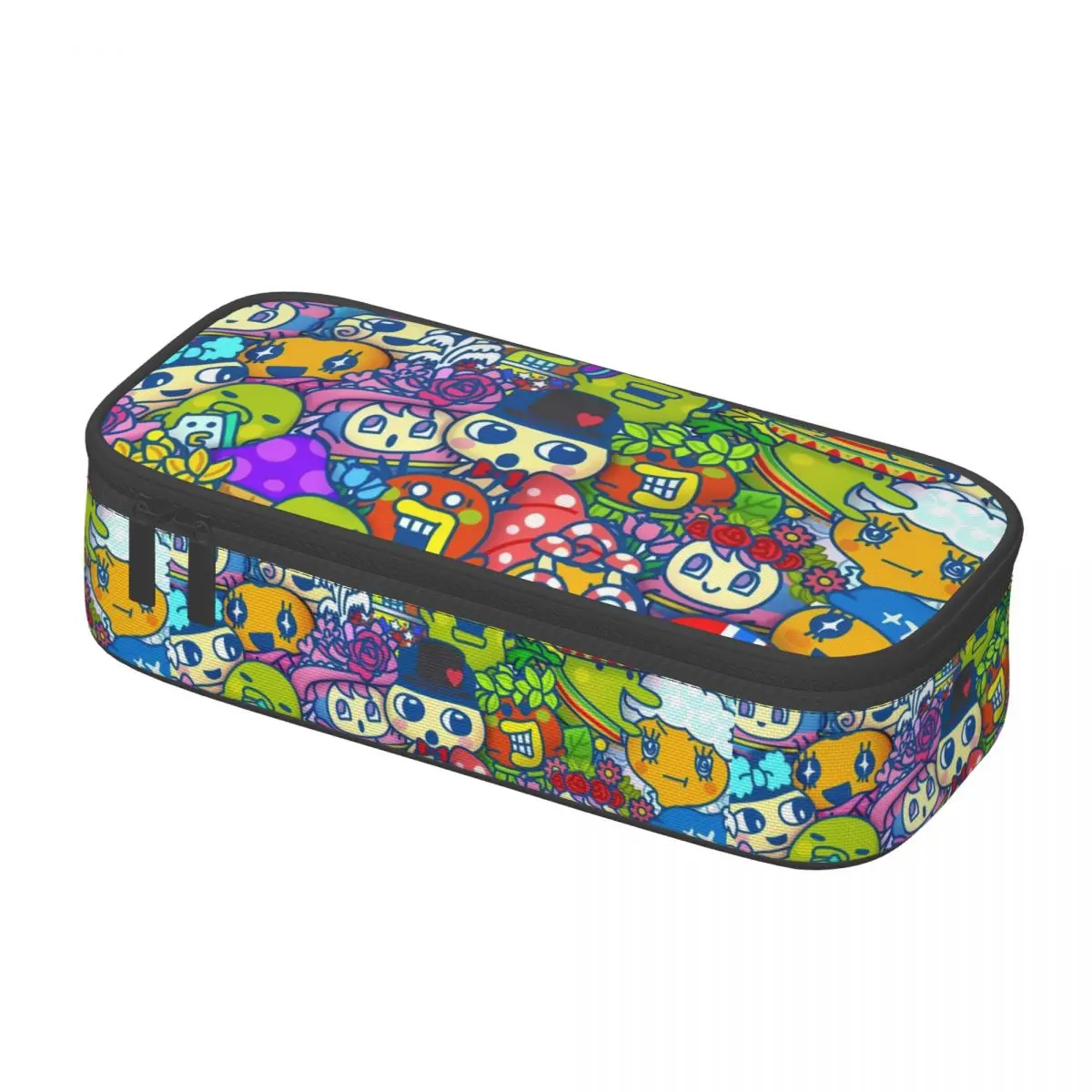 Cute Anime Game Tamagotchi Pencil Case for Boy Girl Large Capacity Feed Me Cartoon Pencil Pouch School Supplies view 2