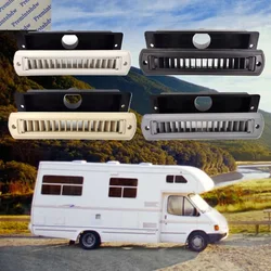2Pcs White Black Beige Grey Rectangle Duct Vent Outlet Dispenser Grille Adjustble A/C RV Travel Trailer Car Caravan Dashboard