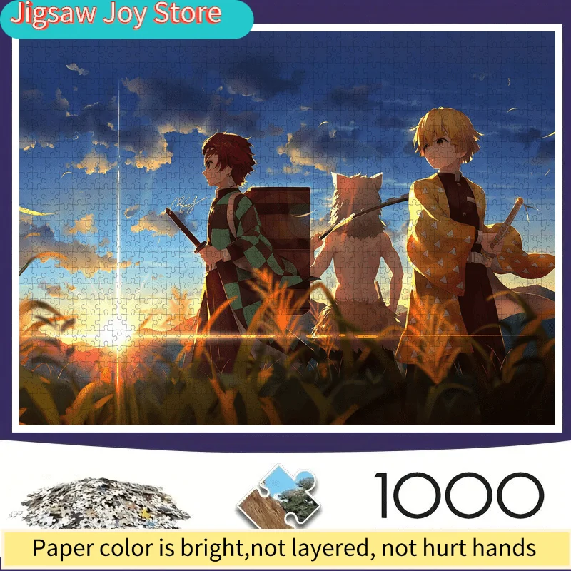 

Popular Anime - Demon Slayer - Theme - Large Paper Puzzle Toy for Adults - Gift for Family Interactive Game Puzzle - Home Deco