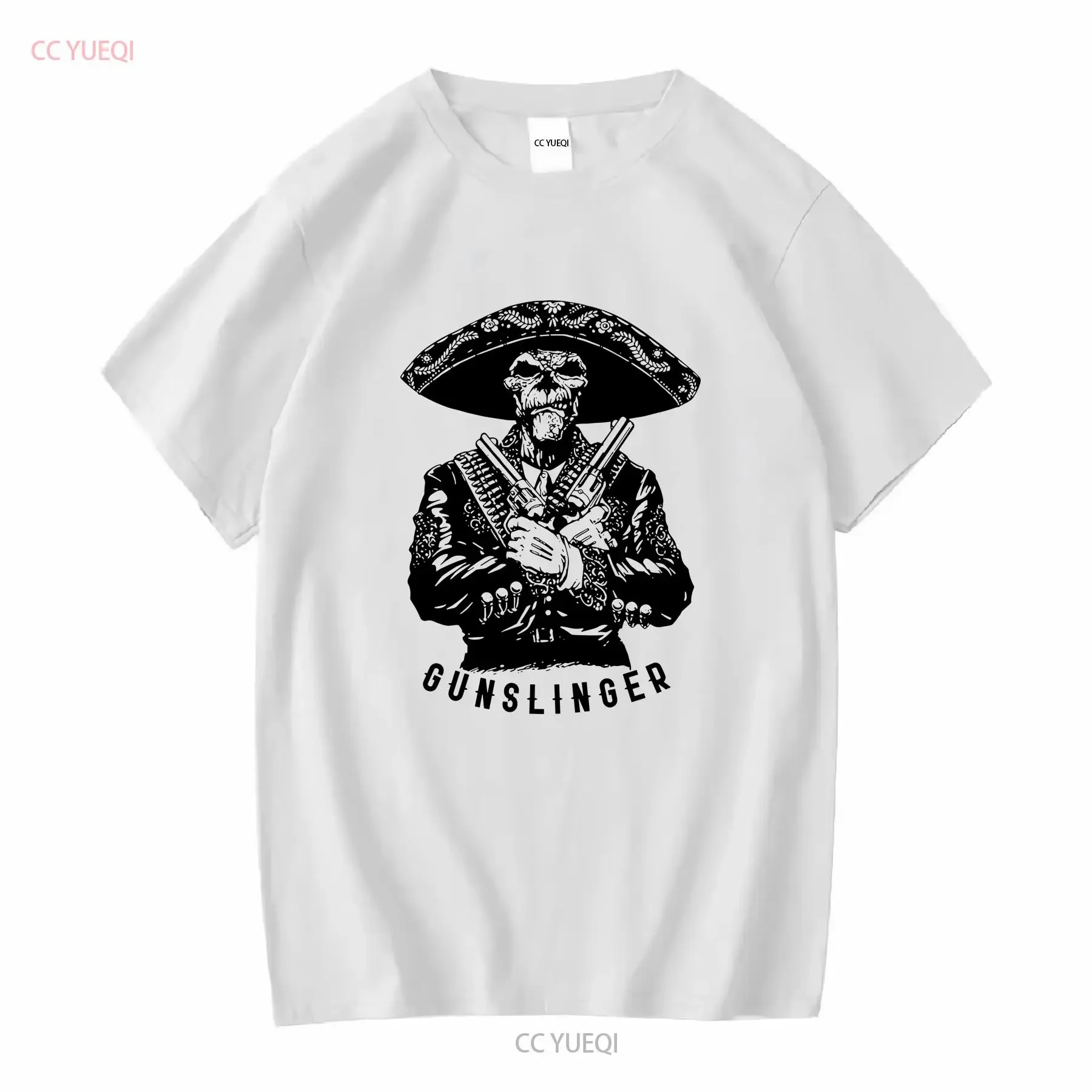 Gunslinger T Shirt Sicario Hitman Gangster new cotton tee sniper kingpin long or short sleeves vintage Washed Unisex fashion