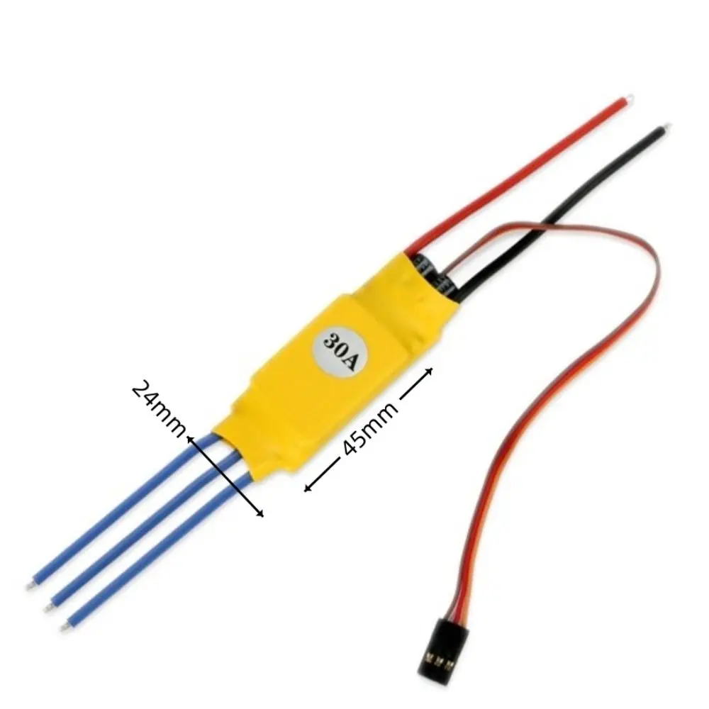 HW30A 40A فرش ESC الموز رئيس BEC وظيفة وحدة تحكم السرعة الإلكترونية سهلة الاستخدام T التوصيل كوادكوبتر صغير ESC ل FPV F450
