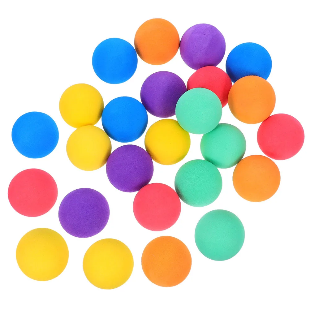 25 palline morbide in Eva rimbalzo per bambini, palline vibranti e spugne per il tempo di gioco, leggere e facili da riporre per giochi in piscina per box in età prescolare, sfusi