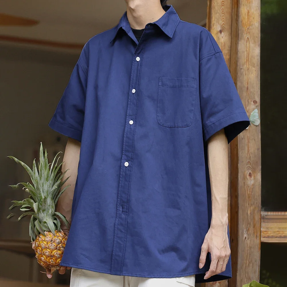 

Casual Fashion Shirt Loose Fit Shirt Summer Vacation Casual Loose Fit Fashion Top Daily Use Top Lapel Neckline