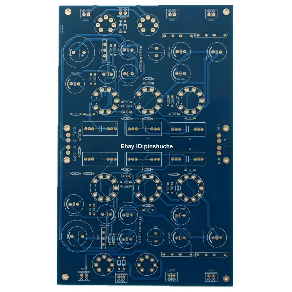 

1PCS Hifi 12AX7 Stereo Tube Preamplifier Board PCB Refer JP200 Preamp Circuit