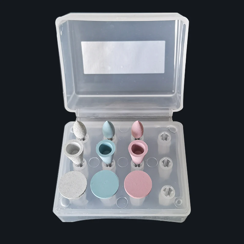 Silicone Polisher Kit For Low-Speed Handpiece Grinding Head Dental Composite Kit Porcelain/Natural Teeth/Amalgam/Metal Polishing