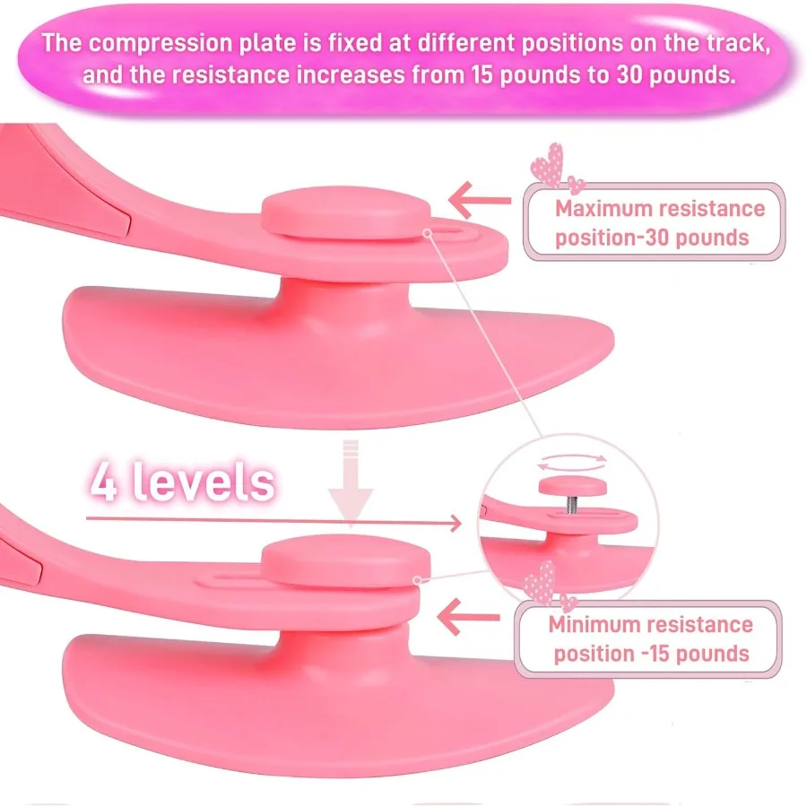 مدرب الحوض للنساء والرجال قابل للتعديل زنبركي مقاوم لتمارين الورك l حبر التمرين لعضلات الفخذ والحوض