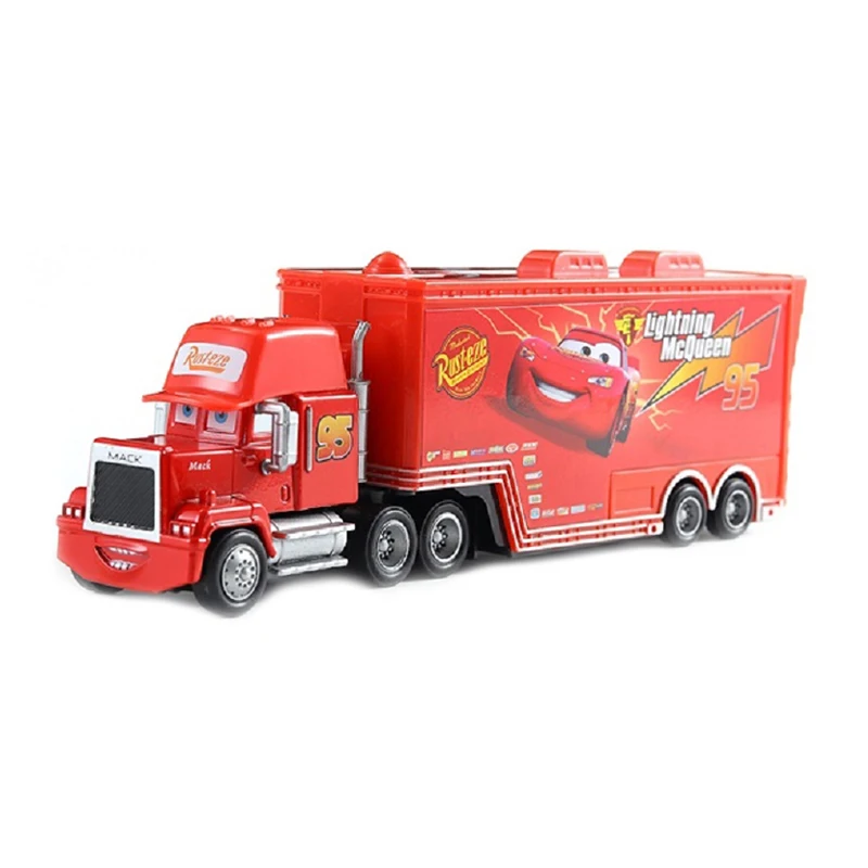 Disney Pixar Cars 3 Cars 2 Cruz Ramirez Mack Uncle NO.51 Dinoco Truck 1:55 Diecast Metal Alloy Model New Year Toys For Kids