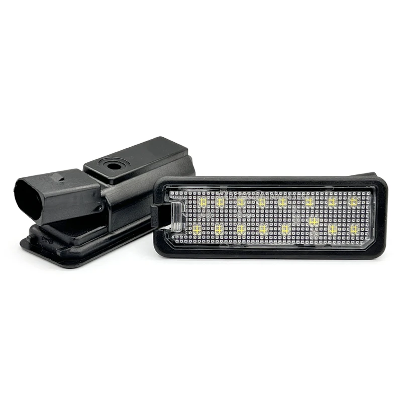 2Pcs LED License Plate Light For VW Golf 4/5/6/7 Scirocco Eos Beetle Passat Polo Amarok T-Roc Arteon Phaeton Lupo OEM 1K8943021 view 2