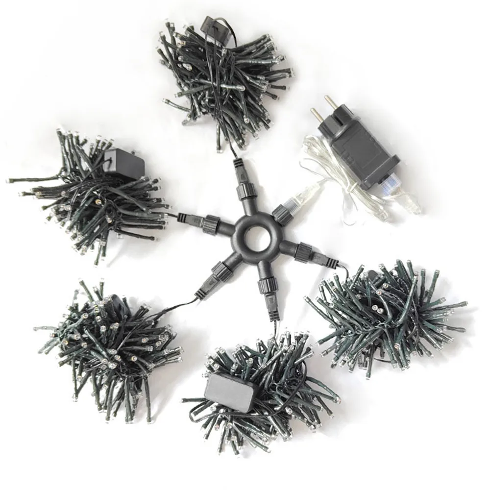 Meteor Shower Rain Lights Outdoor Christmas Firecracker String Light Snow Falling Raindrop Icicle Fairy Lights for Tree Decor