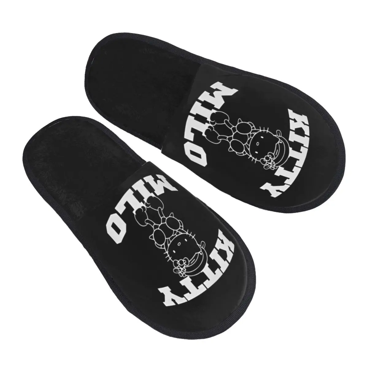 

Меховые тапочки Hello Kitty, нескользящие мягкие домашние меховые шлепанцы с героями мультфильмов для малышей, тапочки для гостиной