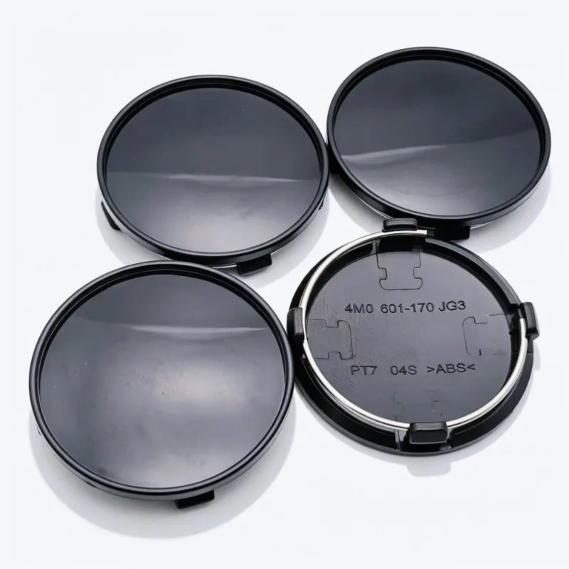 4 Stück 61mm (Clip-Größen 56mm) Leere Radnabenkappen ohne Emblem, Radkappen, Felgenabdeckungen, Staubschutz, Ersatz-Autozubehör – Detail 6