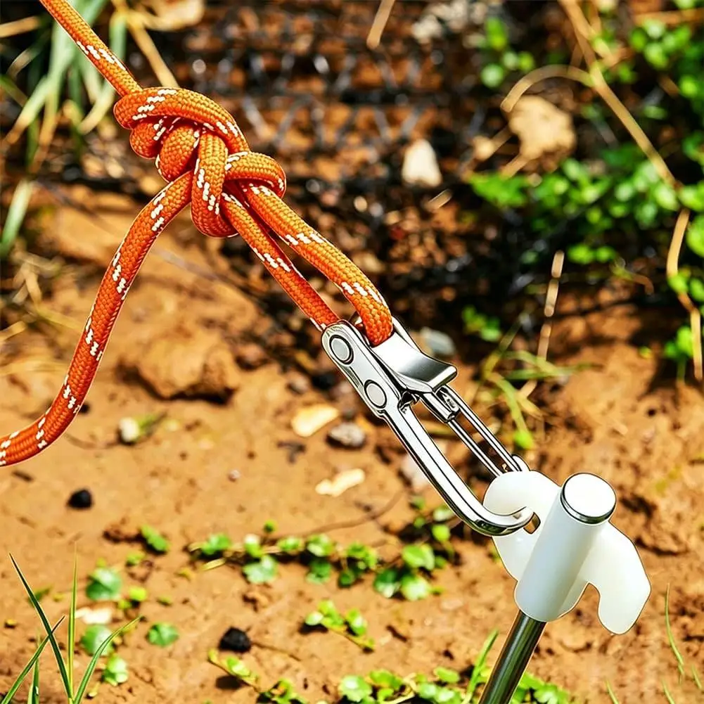 Multifunction Rope Tensioner Portable Self Locking Guyline Adjuster Alloy Tightener for Camping Tent Tarp Cargo Outdoor Use
