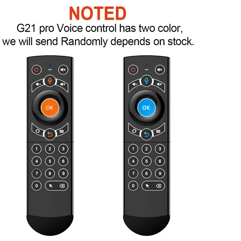 Bezprzewodowa klawiatura 2.4G Air Mouse G21 PRO Voice Remote Control z funkcją uczenia się na podczerwień Gyros dla Android TV Box H96 MAX X3 Pro