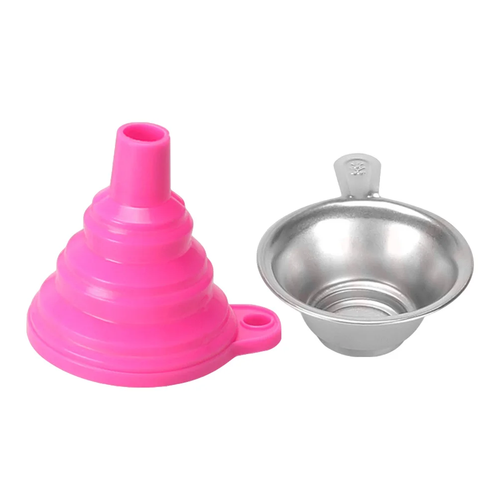 

1 Resin Transferring Funnel Set Silicone Foldable Funnel Metal Funnel for DLP SLA UV Photocuring 3D Printer Part (Random Co