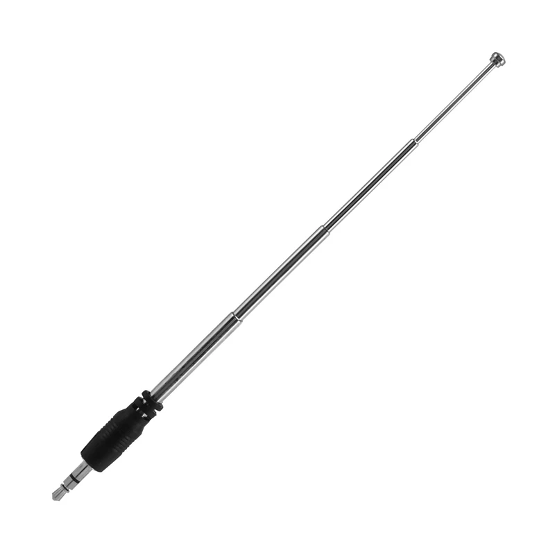 Antena radiowa 3,5 mm 4 sekcje Teleskopowa antena FM Radio do telefonu komórkowego Mp3 Mp4 Sprzęt audio