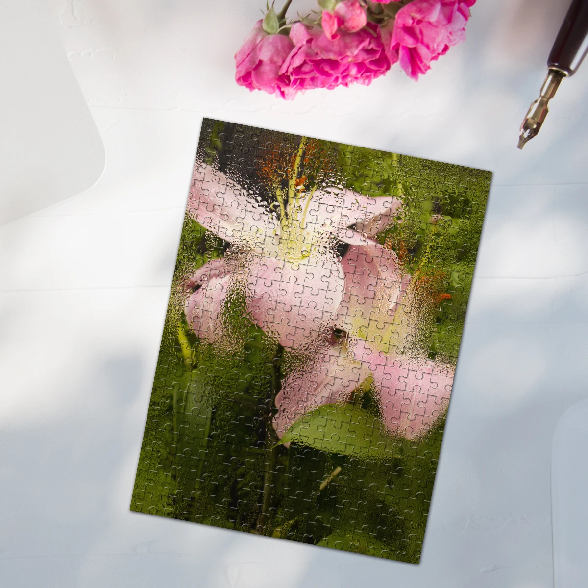 35/300/500/1000pcs Personalized Custom Photo Puzzle Scenery Photo DIY Toy Decoration Collectible Growth Gift Christmas